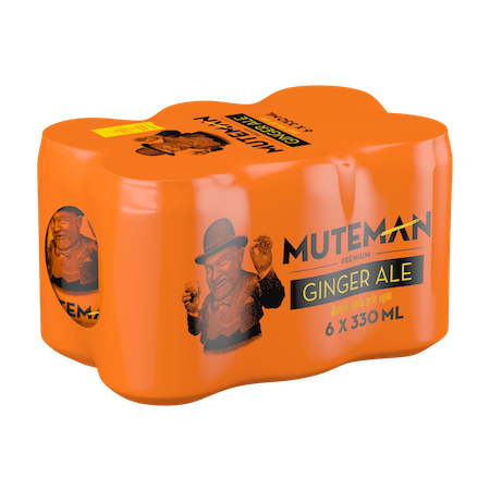 Muteman Premium Ginger Ale (6 Pack) - مشروب ميوتمان الغازي بنكهة الزنجبيل (شدة 6)